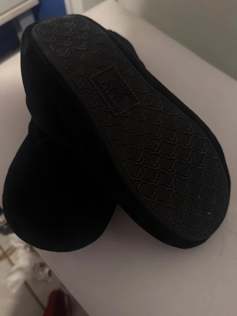 isotoner Kids Black Slip-On Ballet Slippers